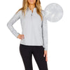 AndersonOrd Women's Platinum 1/4 Zip Mock Pullover