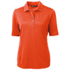 Cutter & Buck Women's College Orange Virtue Eco Pique Recycled Polo