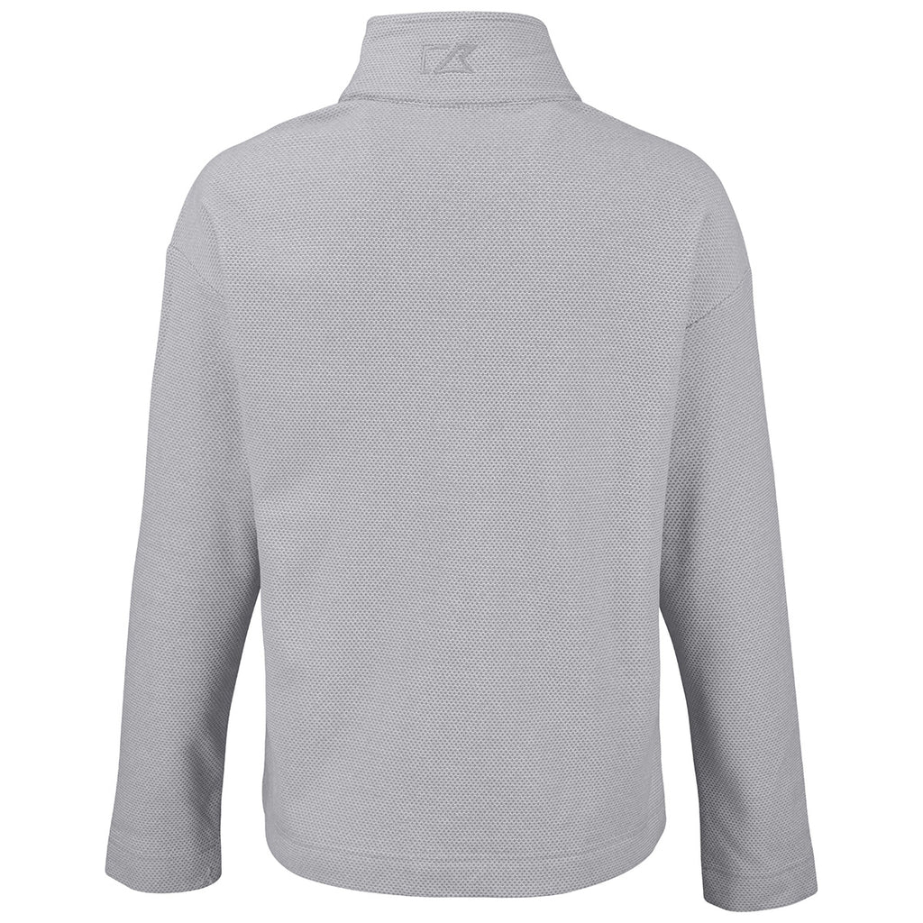 Cutter & Buck Women's Polished Hunts Point Eco Textured Fleece Recycled Snap Pullover