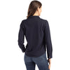 Cutter & Buck Women's Liberty Navy Advantage Tri-Blend Eco Soft Pique Long Sleeve Knitted Button Down