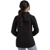 Cutter & Buck Women's Black Roam Epic Comfort Recycled Full Zip Hooded Jacket
