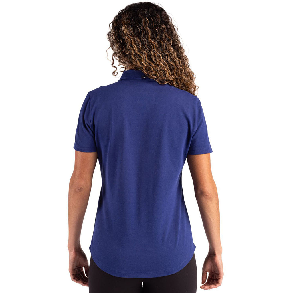 Cutter & Buck Women's Tour Blue Advantage Refresh Epic Confidence Recycled Tri-Blend Pique Polo