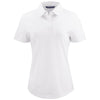 Cutter & Buck Women's White Advantage Refresh Epic Confidence Recycled Tri-Blend Pique Polo