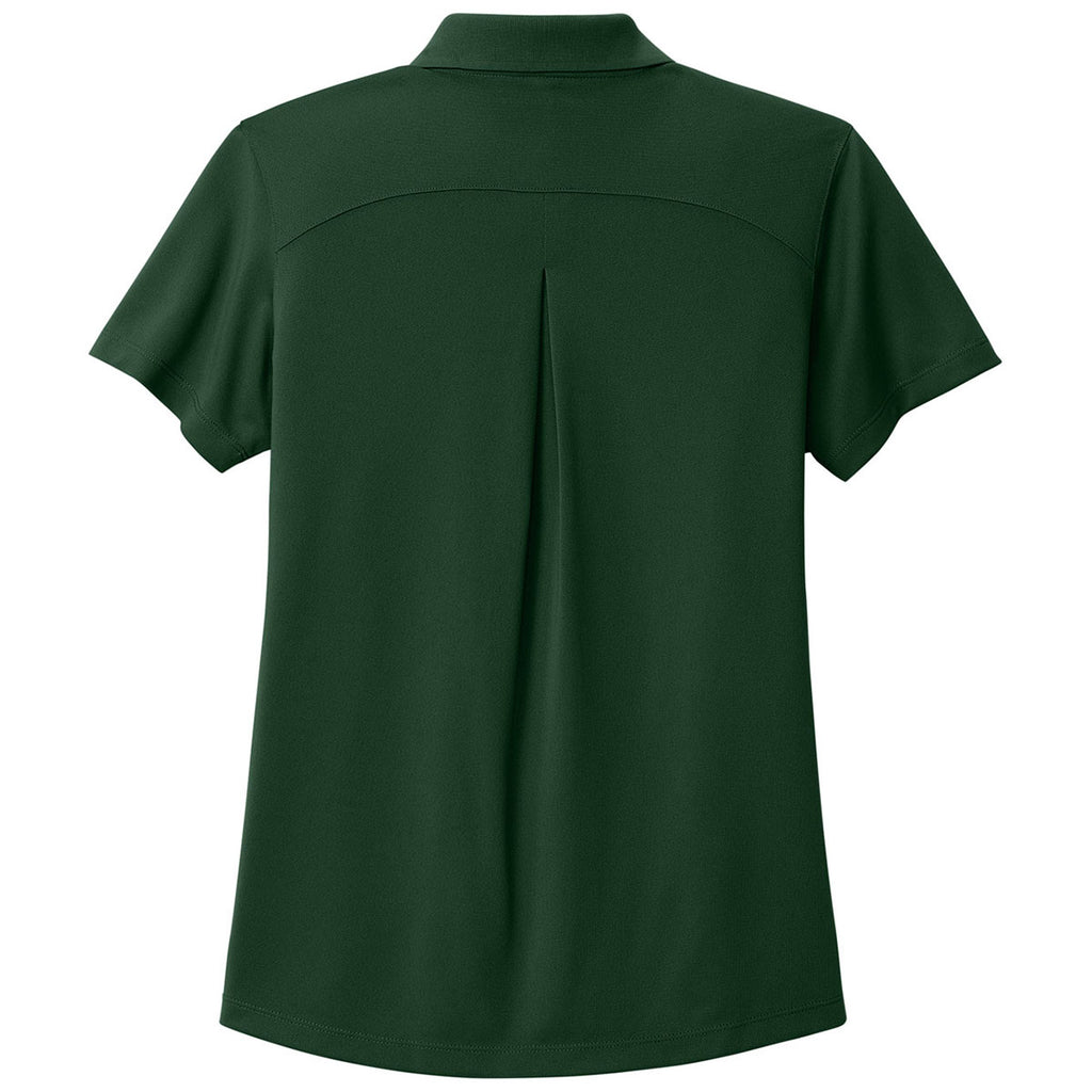 Port Authority Women's Deep Forest Green Wearever Performance Pique Polo
