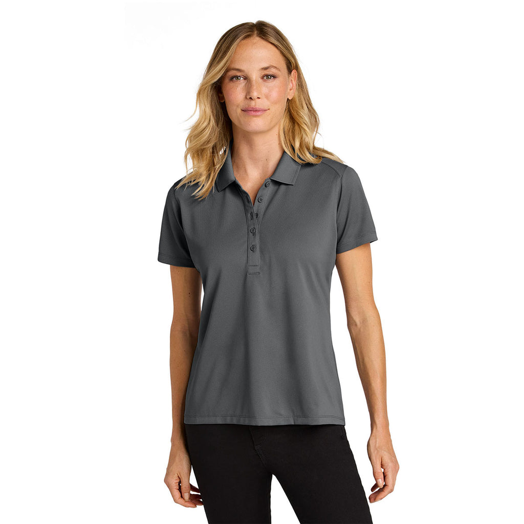 Port Authority Women's Storm Grey Wearever Performance Pique Polo