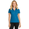 Port Authority Women's Imperial Blue Dry Zone Stain-Release Grid Polo