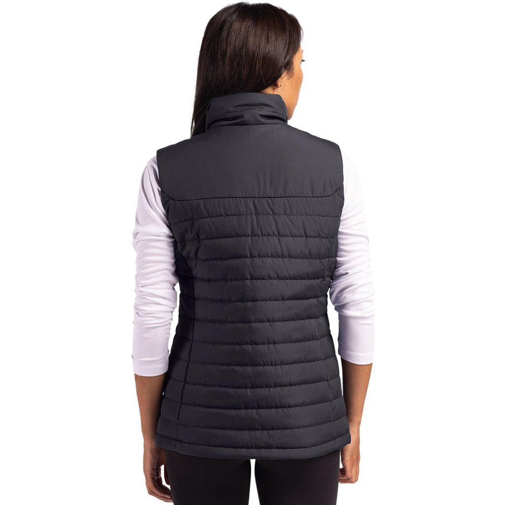 Clique Women's Black Elevation Eco Full Zip Puffer Vest