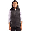 Clique Women's Black Valhalla Full Zip Puffer Vest