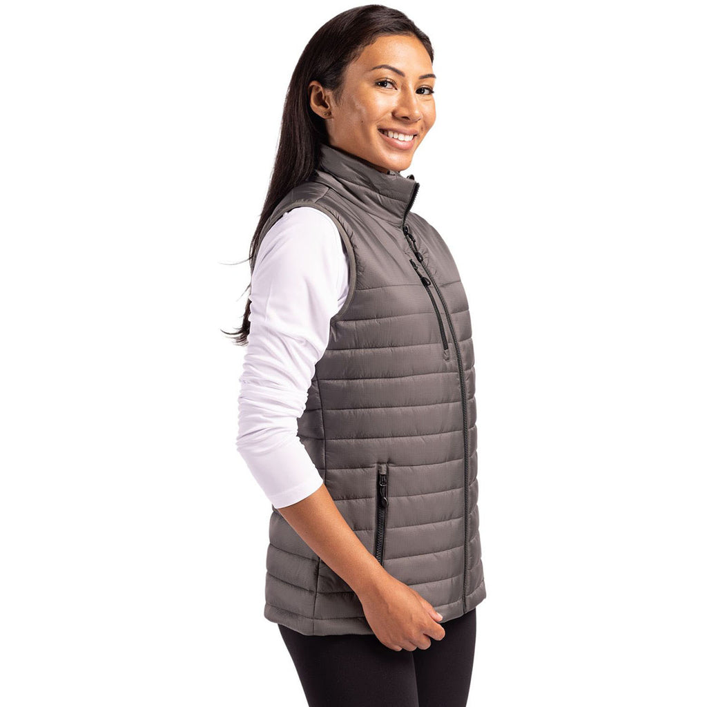 Clique Women's Pure Slate Valhalla Full Zip Puffer Vest