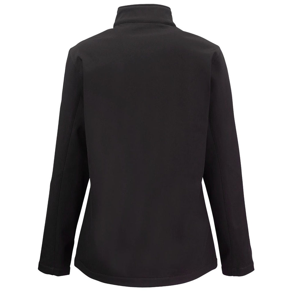 Clique Women's Black/Pure Slate Tempo Stretch Full Zip Softshell Jacket