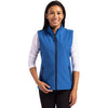 Clique Women's Royal Blue/Black Tempo Stretch Full Zip Softshell Vest
