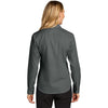 Port Authority Women's Deep Black Long Sleeve Nailhead Easy Care Shirt