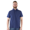 Zusa Men's True Navy Heather Peachy Polo