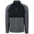 Cutter & Buck Men's Black Heather/Black Adapt Eco Knit Hybrid Recycled Quarter Zip