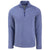 Cutter & Buck Men's Tour Blue Heather Peshastin Eco Fleece Recycled Half Zip Pullover