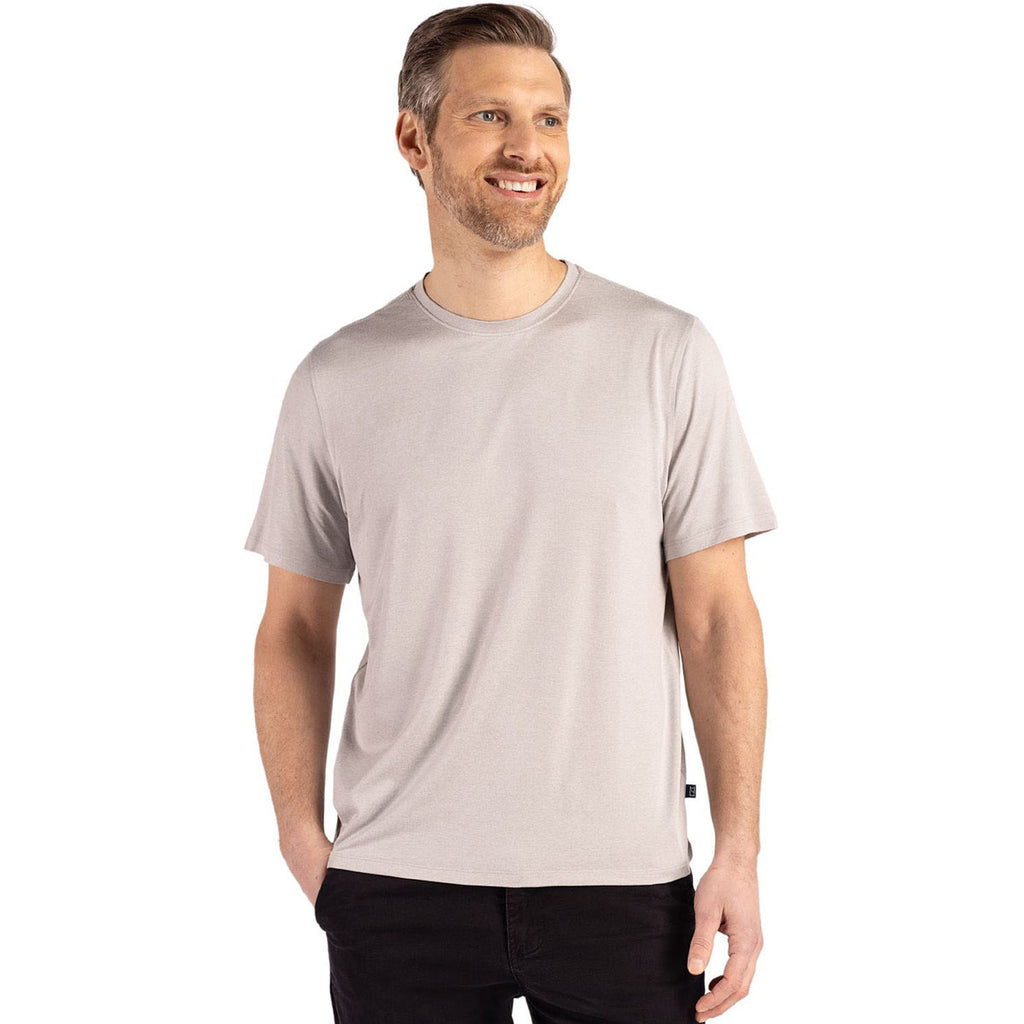 Cutter & Buck Men's Concrete Coastline Epic Comfort Recycled Short Sleeve Tee