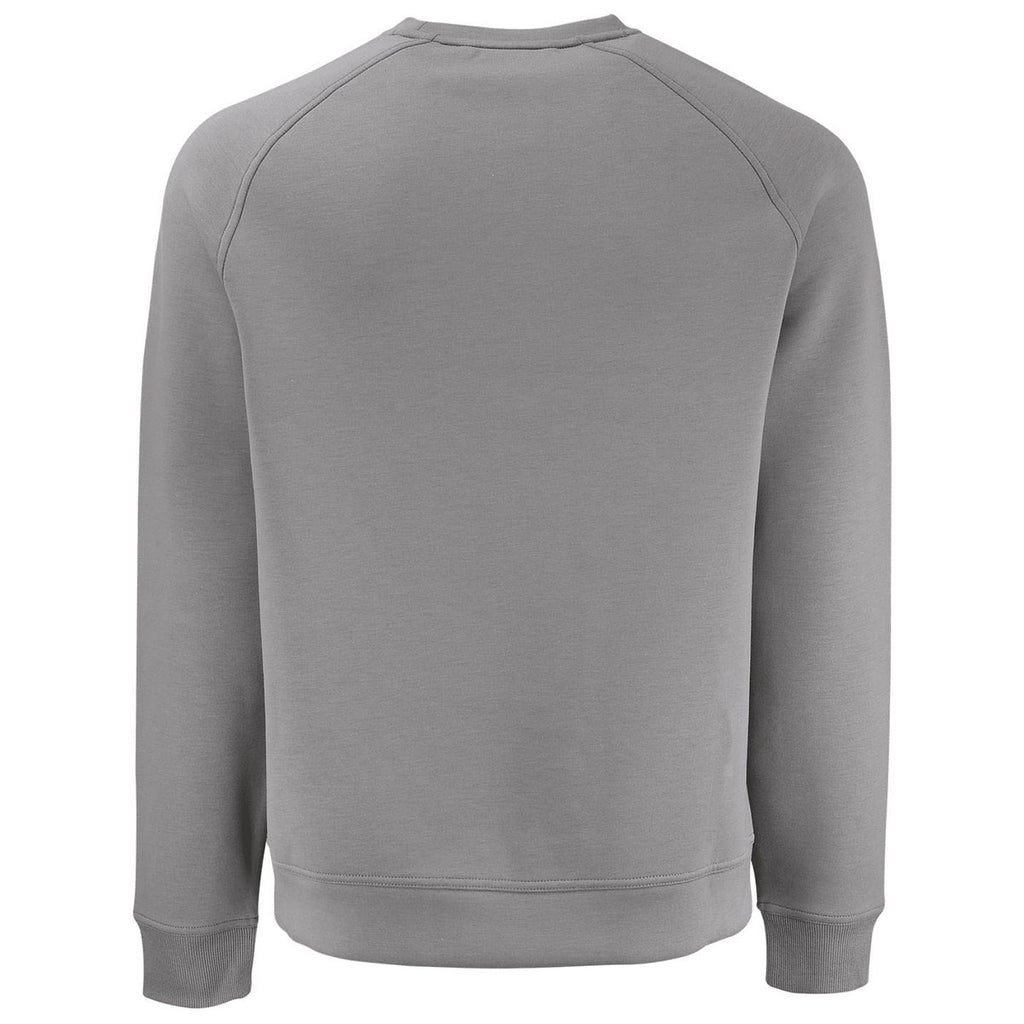 Cutter & Buck Men's Elemental Grey Roam Recycled Crew Neck Pullover