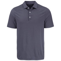 Cutter & Buck Men's Navy Blue/White Forge Eco Fine Line Stripe Stretch Recycled Polo