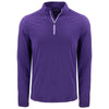 Cutter & Buck Men's College Purple Coastline Epic Comfort Recycled Quarter Zip