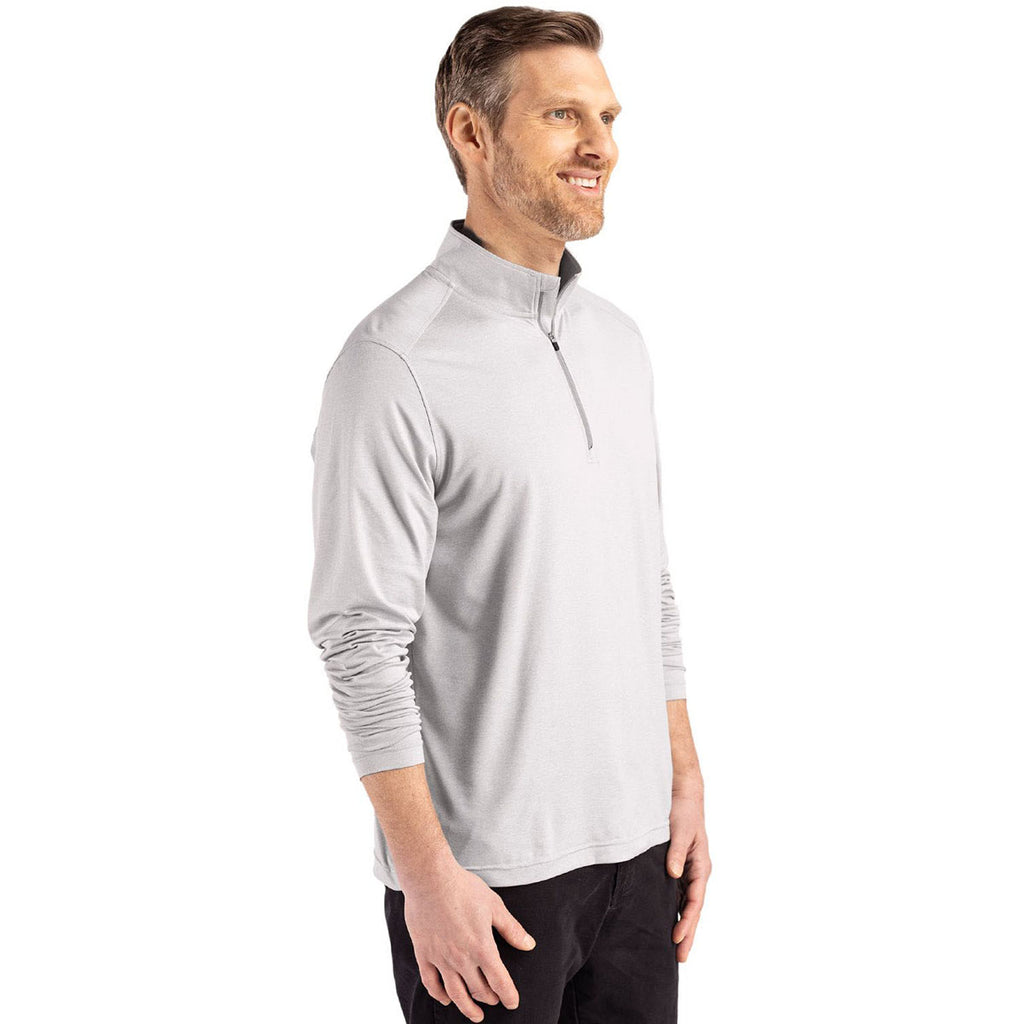 Cutter & Buck Men's Concrete Coastline Epic Comfort Recycled Quarter Zip