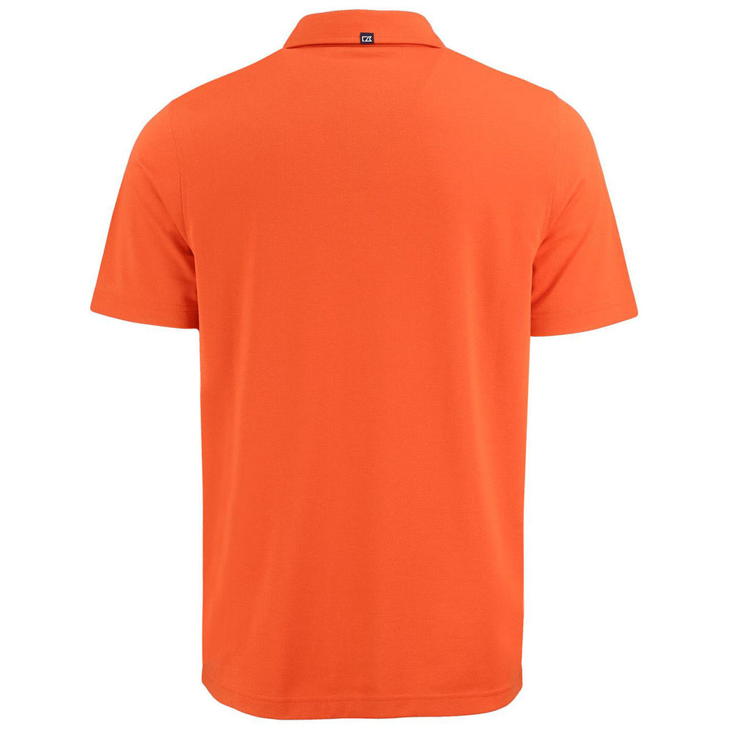 Cutter & Buck Men's College Orange Advantage Refresh Epic Confidence Recycled Tri-Blend Pique Polo