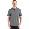 Cutter & Buck Men's Elemental Grey Advantage Refresh Epic Confidence Recycled Tri-Blend Pique Polo