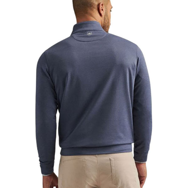 Peter Millar Men's Navy Perth Melange Performance Quarter Zip