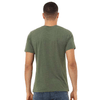 Bella + Canvas Unisex Military Green Triblend Short-Sleeve T-Shirt