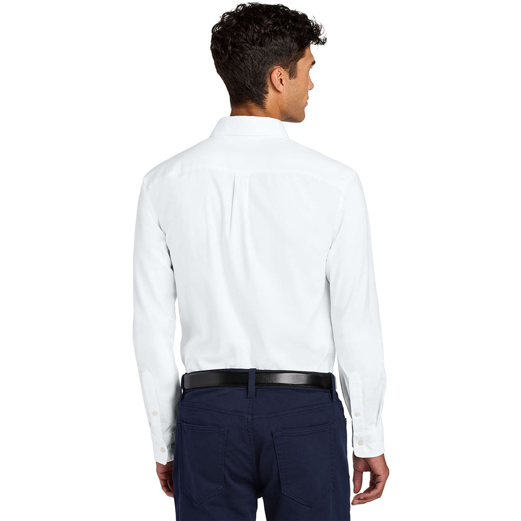 Mercer+Mettle Men's White Long Sleeve Modern Oxford Shirt