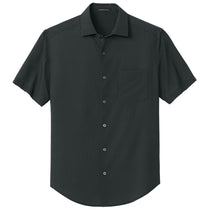 Mercer+Mettle Men's Deep Black Triangle Print Short Sleeve UV Capital Tech Shirt