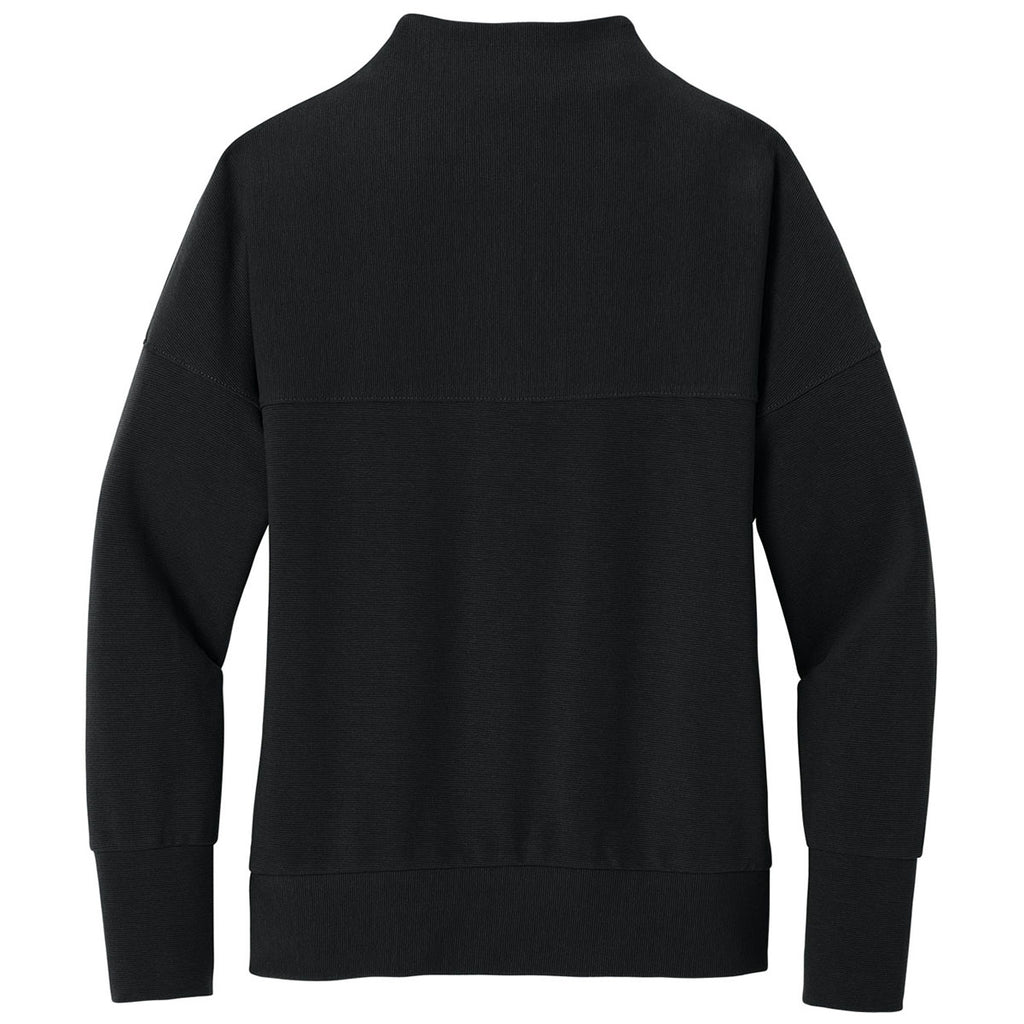 Mercer+Mettle Women's Deep Black Linear Texture 1/4-Zip