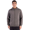Clique Unisex Pure Slate Drive Recycled Full Zip Hooded Sweatshirt