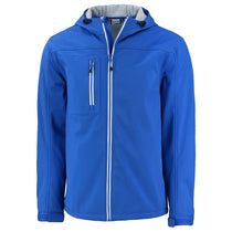 Clique Men's Royal Blue Telemark Eco Stretch Softshell Full Zip Hooded Jacket
