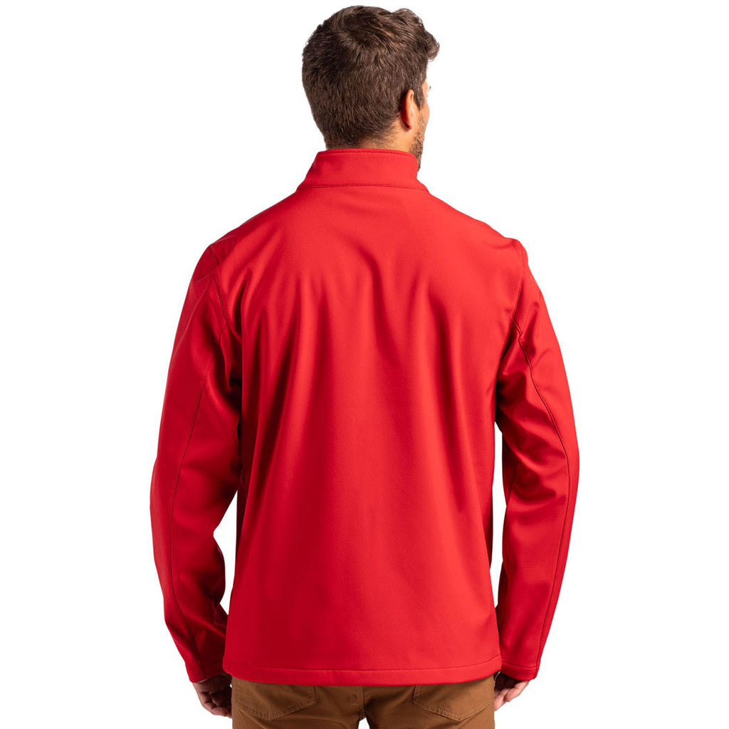 Clique Men's Red/Black Tempo Stretch Full Zip Softshell Jacket