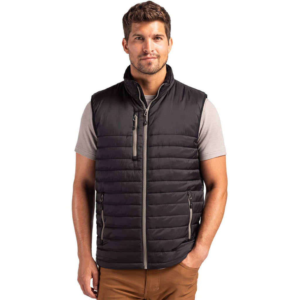 Clique Men's Black Valhalla Full Zip Puffer Vest