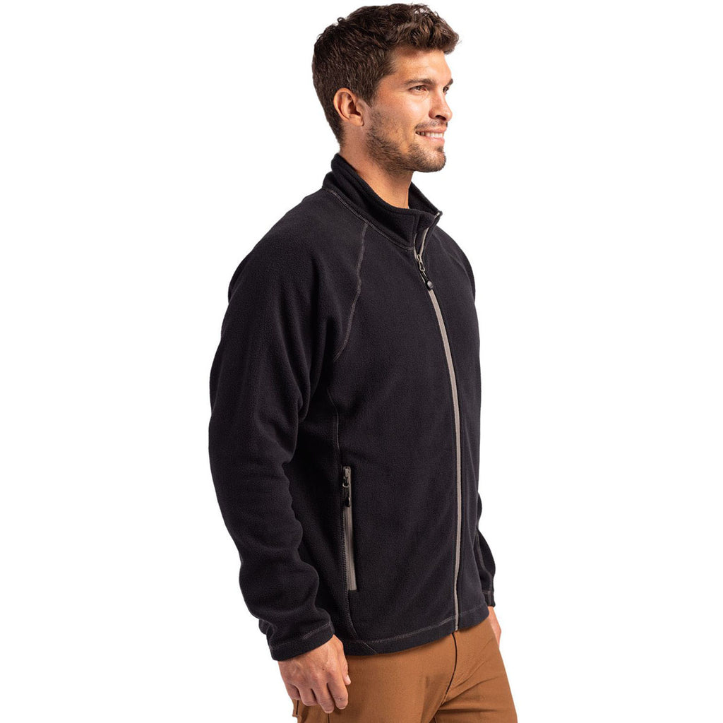 Clique Men's Black Powder Fleece Full Zip Jacket