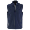 Clique Men's Dark Navy/Pure Slate Tempo Stretch Full Zip Softshell Vest