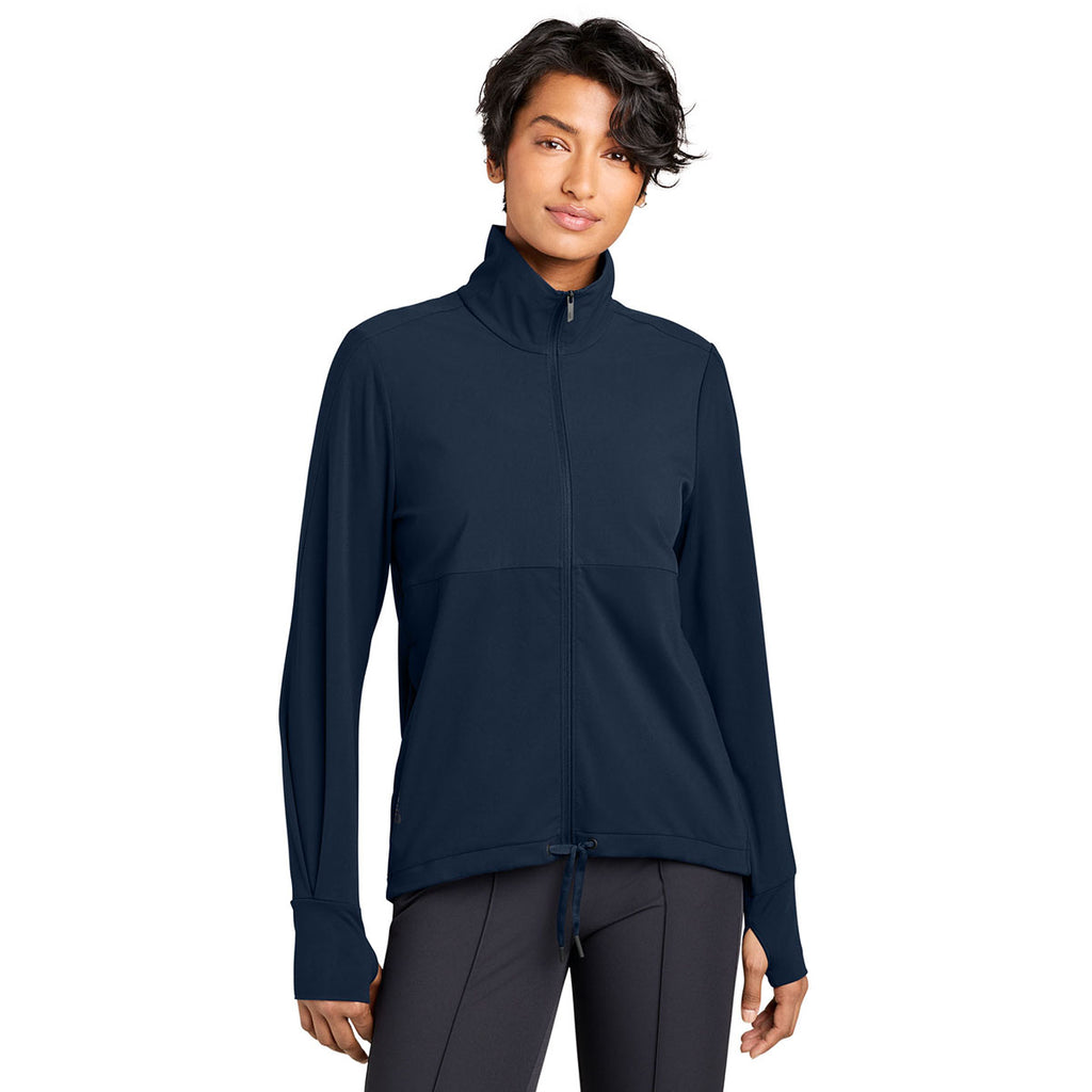 MiiR Women's Indigo Navy Kivu Hybrid Full-Zip Jacket