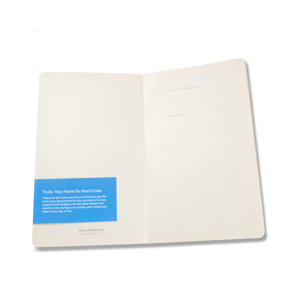 Moleskine White Large Cahier and Volant Custom Band