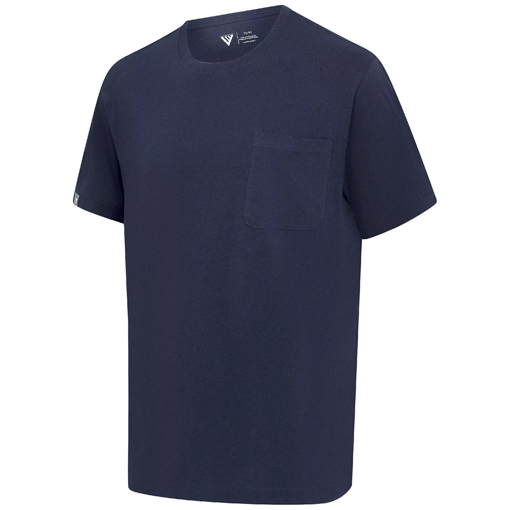 Levelwear Men's Navy Focal Pocket Tee