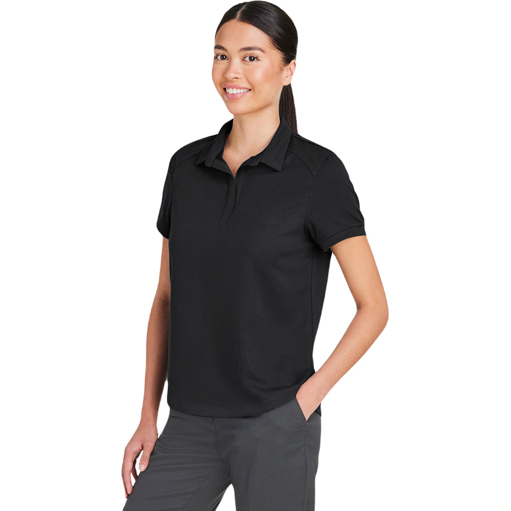 North End Women's Black Express Tech Performance Polo