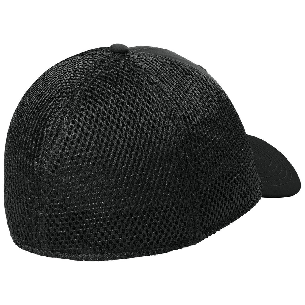 New Era Black 39THIRTY Performance Stretch Mesh Cap