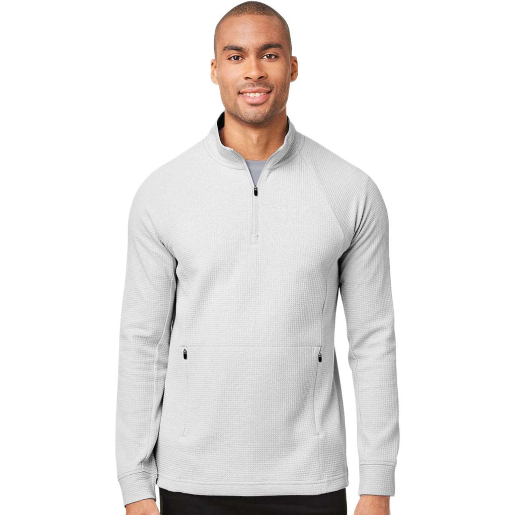 North End Men's Platinum Rhythm Waffle Quarter-Zip Pullover