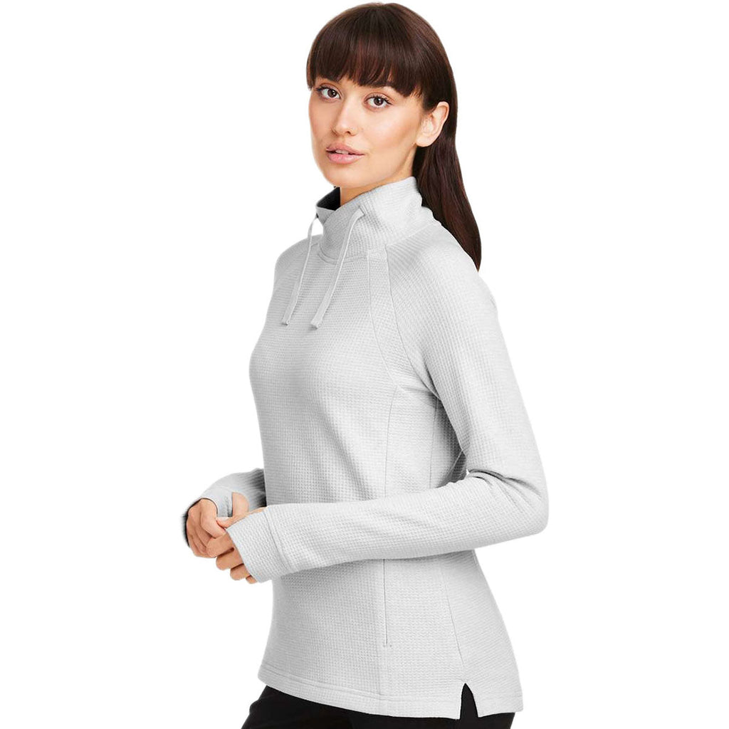 North End Women's Platinum Rhythm Waffle Quarter-Zip Pullover