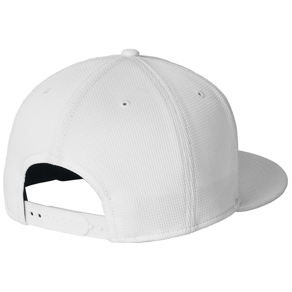 New Era White Pivot Flat Bill Snapback Cap