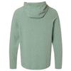 North End Men's Sage Green Heather Spirit Textured Hooded Pullover