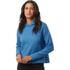 North End Women's Light Nautical Blue Heather Spirit Textured Hooded Pullover