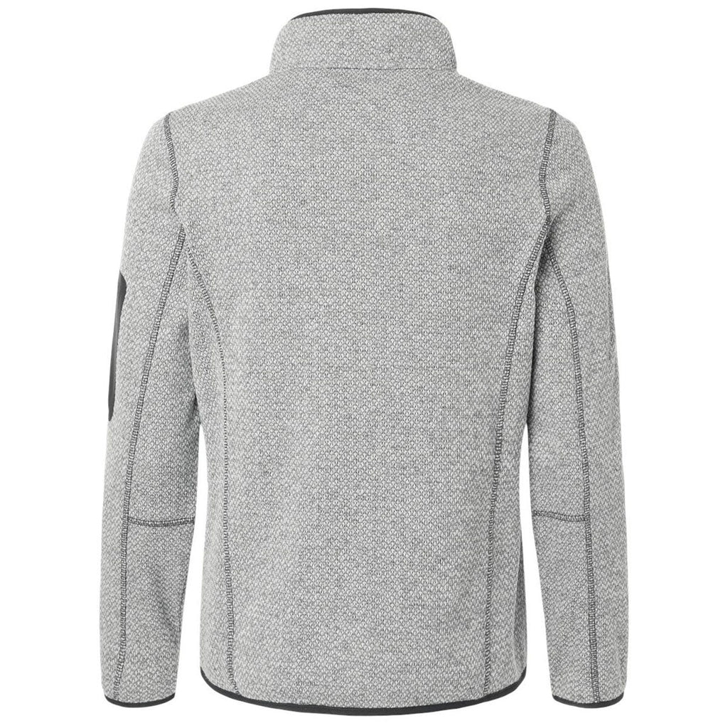 North End Women's Grey/White Jasper Full-Zip Fleece Jacket