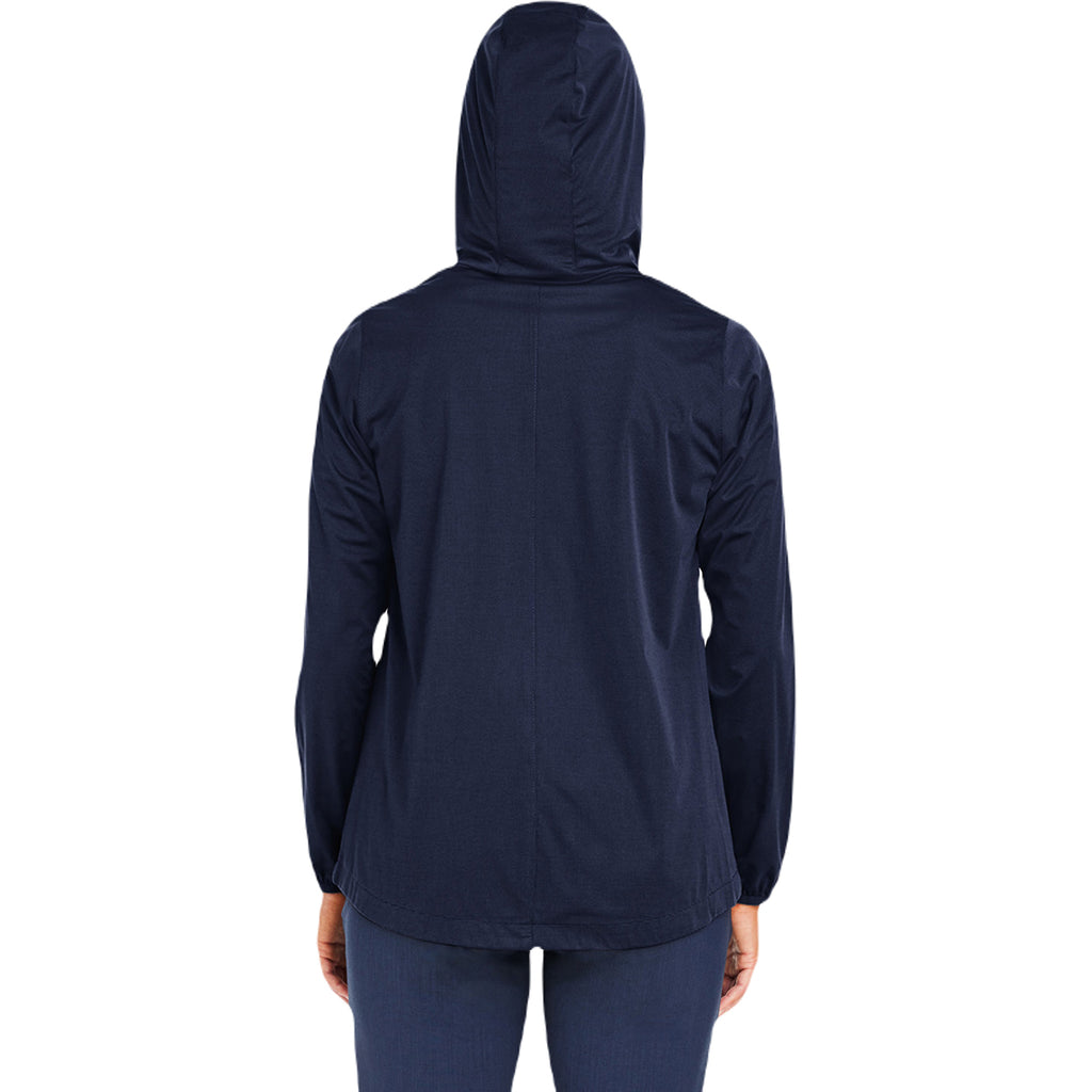 North End Women's Classic Navy Heather Network Lightweight Jacket