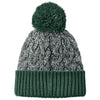 New Era Dark Green/Graphite/White Marled Knit Pom Beanie